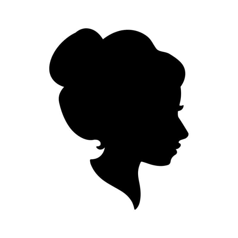 Download Lady Silhouette - Vector Etch